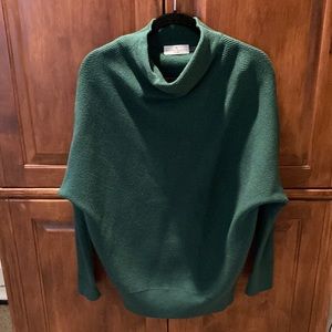 Green cocoon style sweater